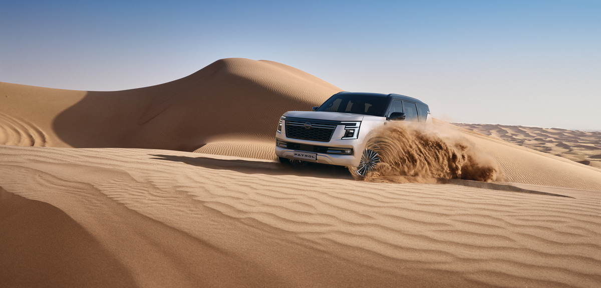 New Nissan Patrol in the desert