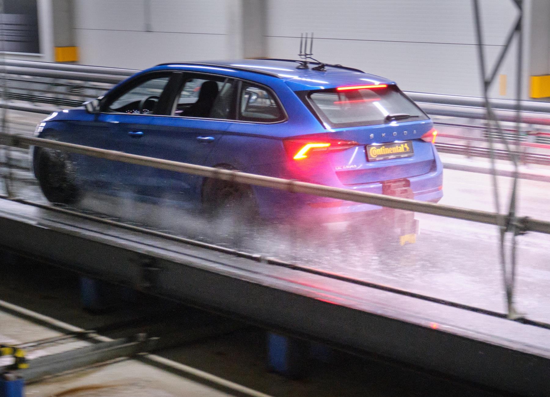 Continental tyres testing in a unmanned facility