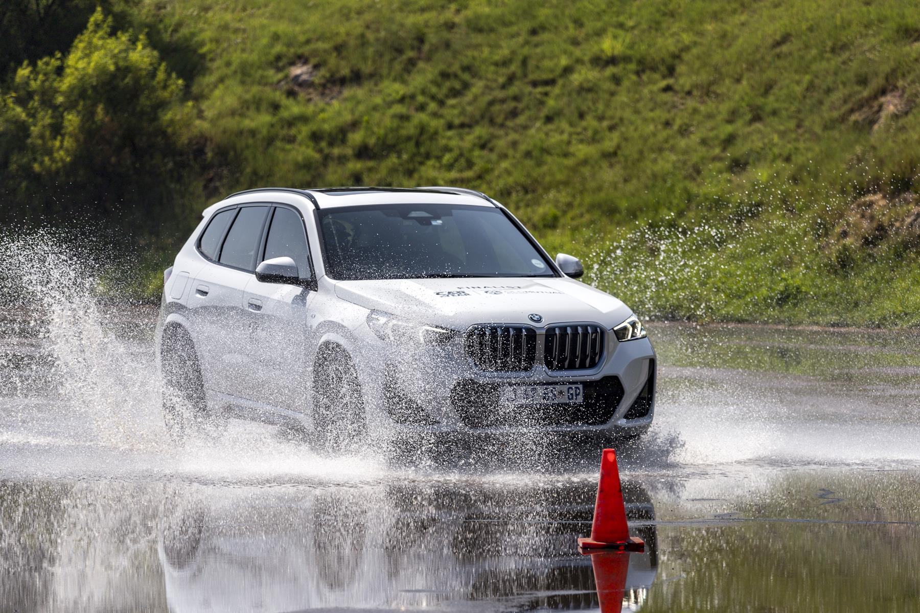 Skidpan testing at 2024 Car of the Year