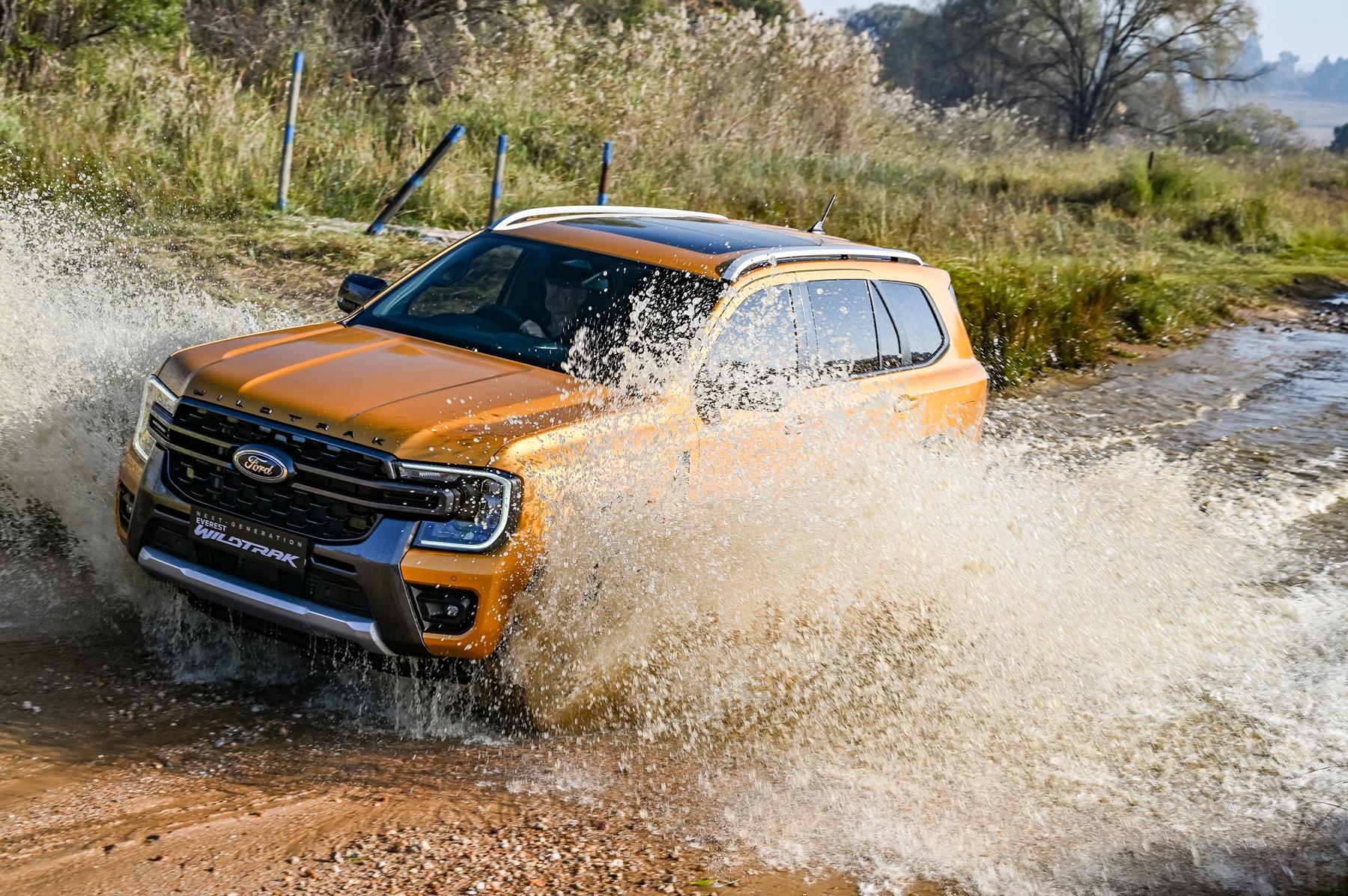 Ford Everest Wiltrak offroad in water