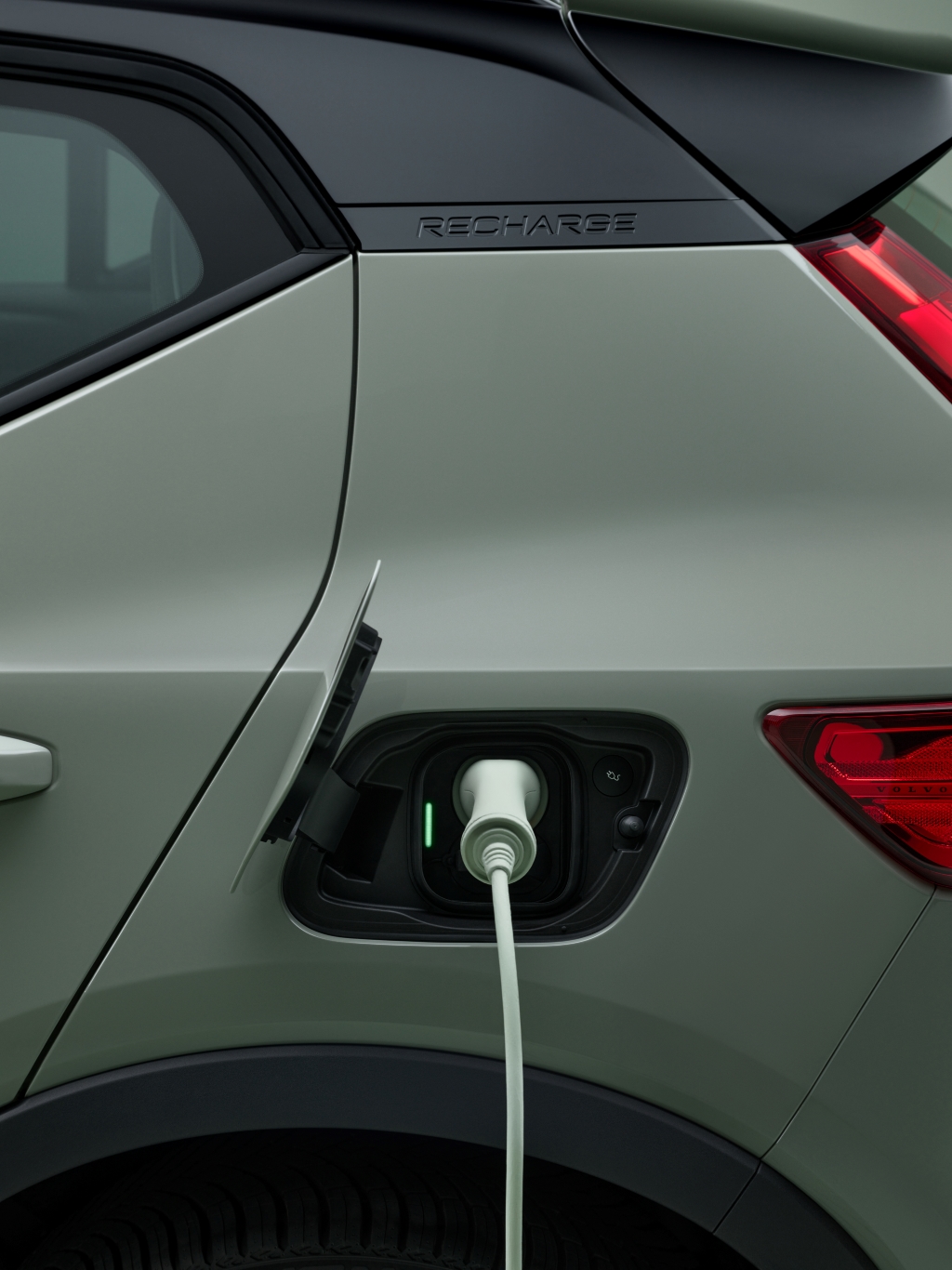 Charging port of the new Volvo XC40 Recharge