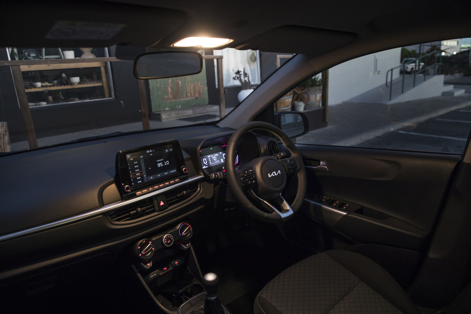 Interior view of the new Kia Picanto