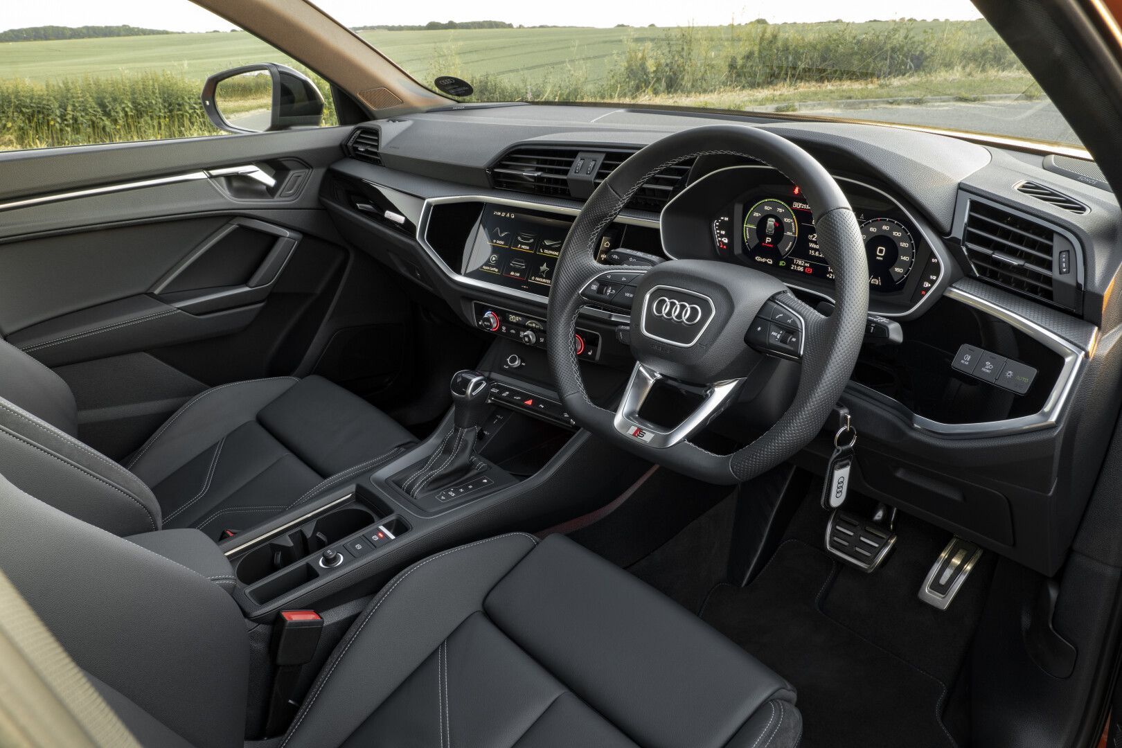 Audi Q3 Urban Edition driver view of dashboard