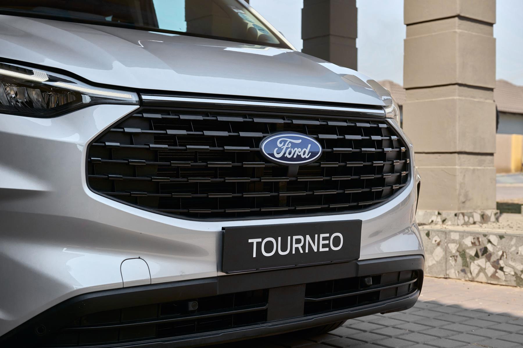 Front close up of the Ford Tourneo Trend