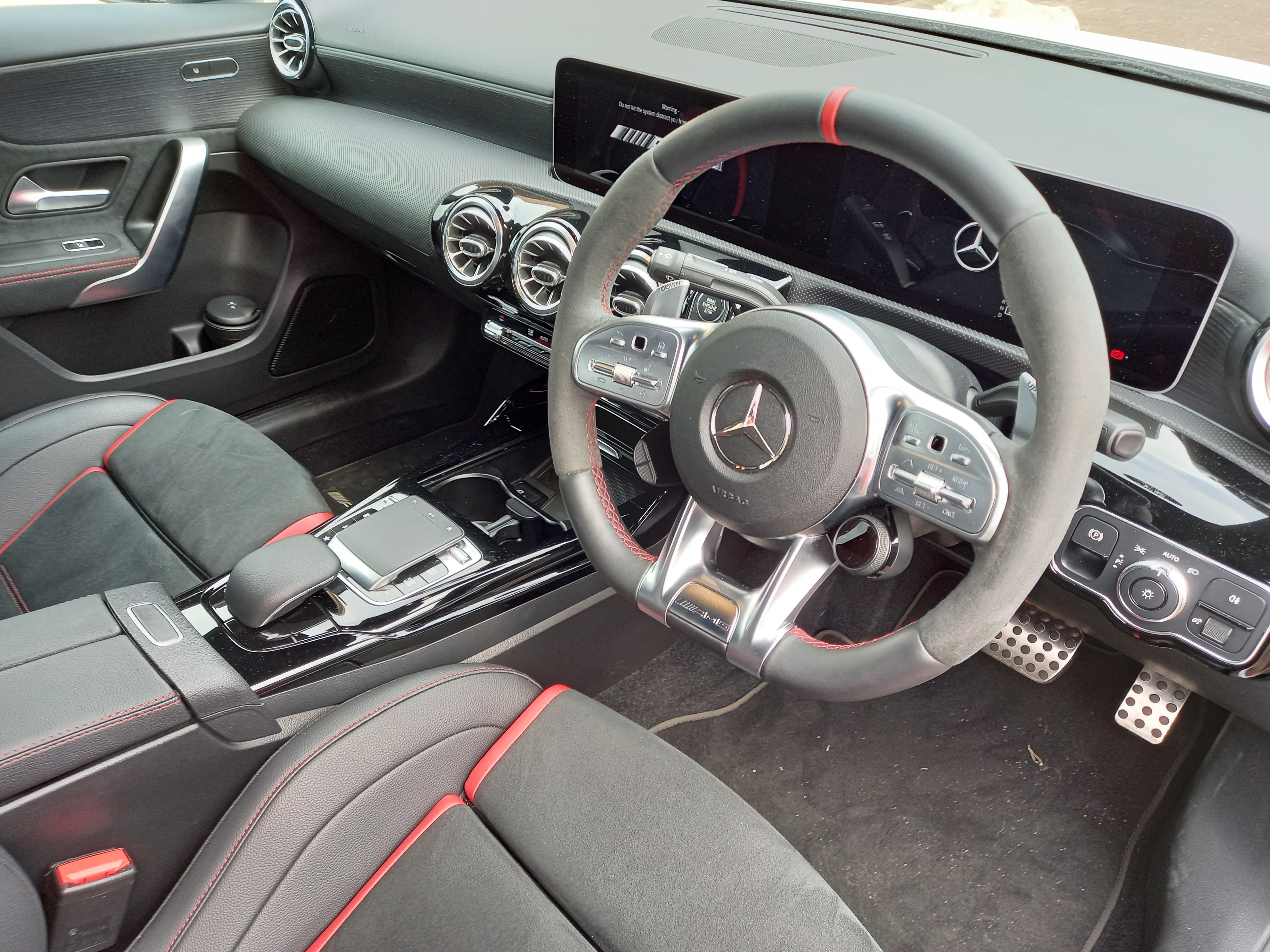 Interior view of the Mercedes-Benz A35 AMG 4MATIC Sedan