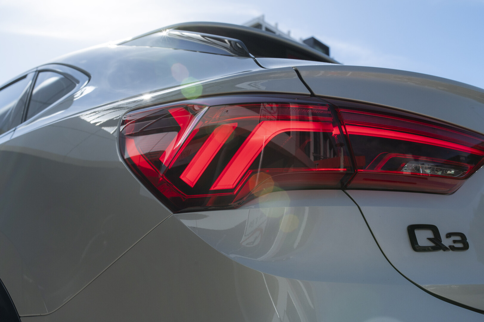 Audi Q3 diesel rear light detail