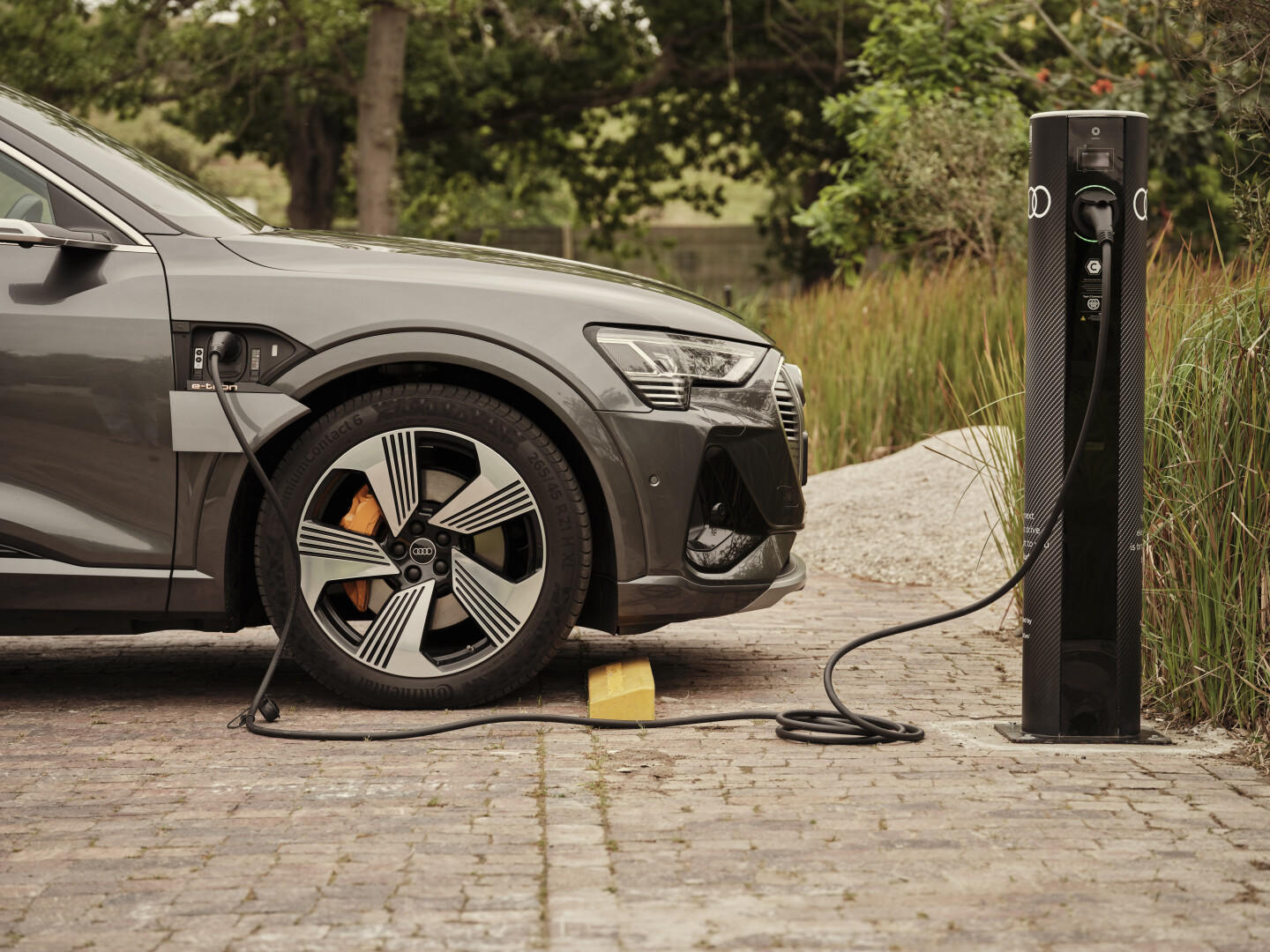 Audi e-Tron being charged