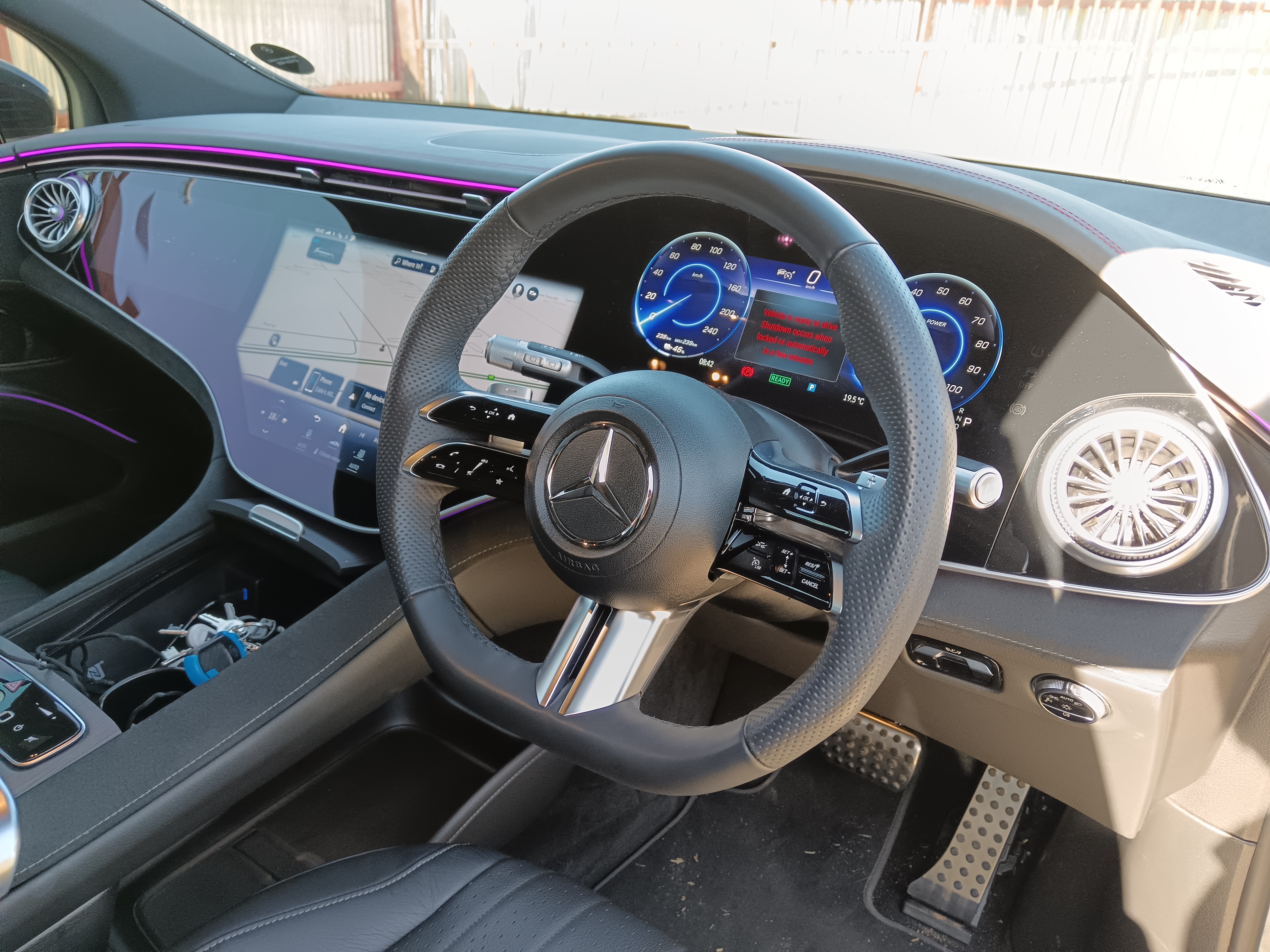 Mercedes-Benz EQS 450 interior view
