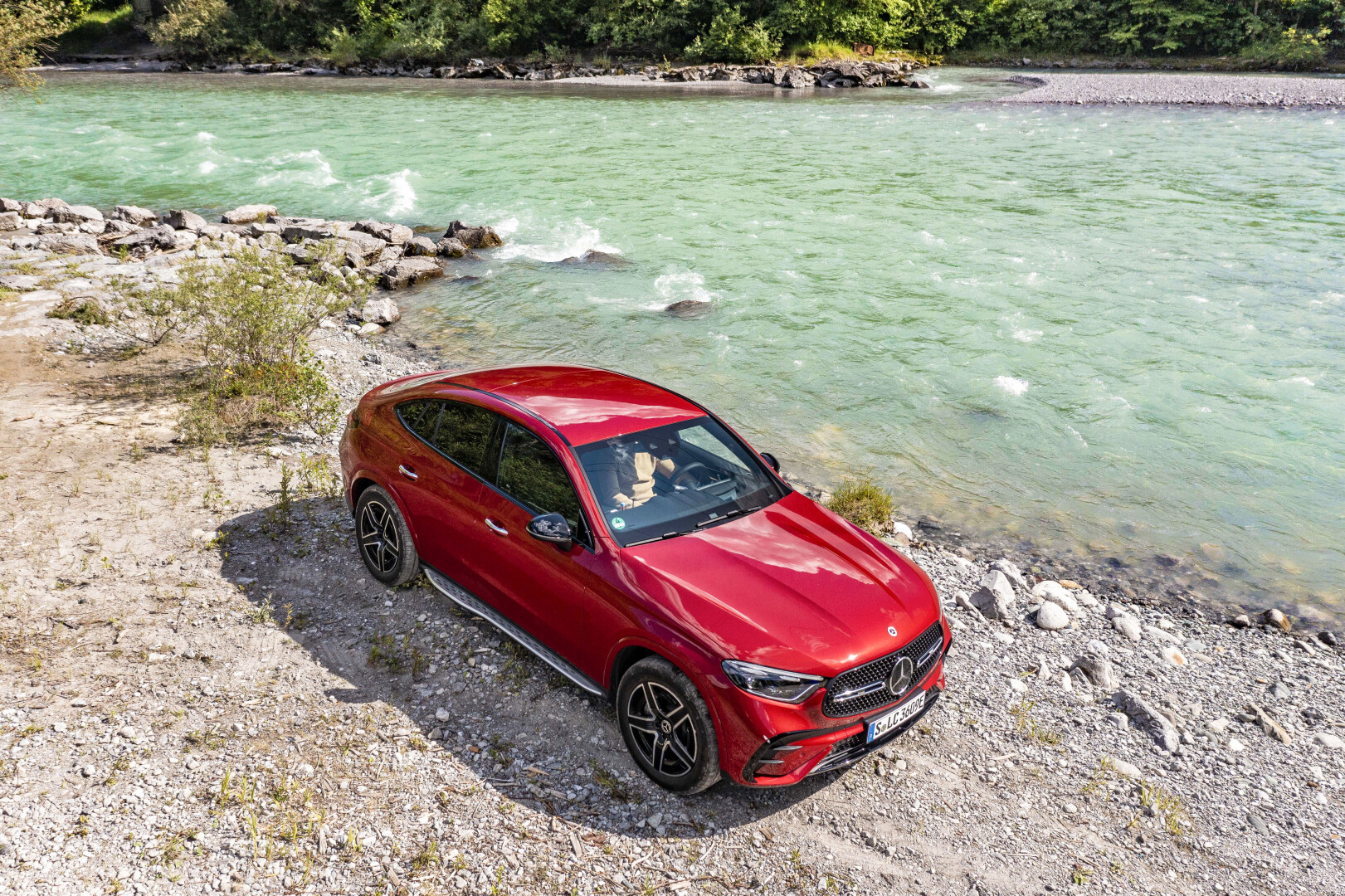 Top view of the Mercedes-Benz GLC Coupé