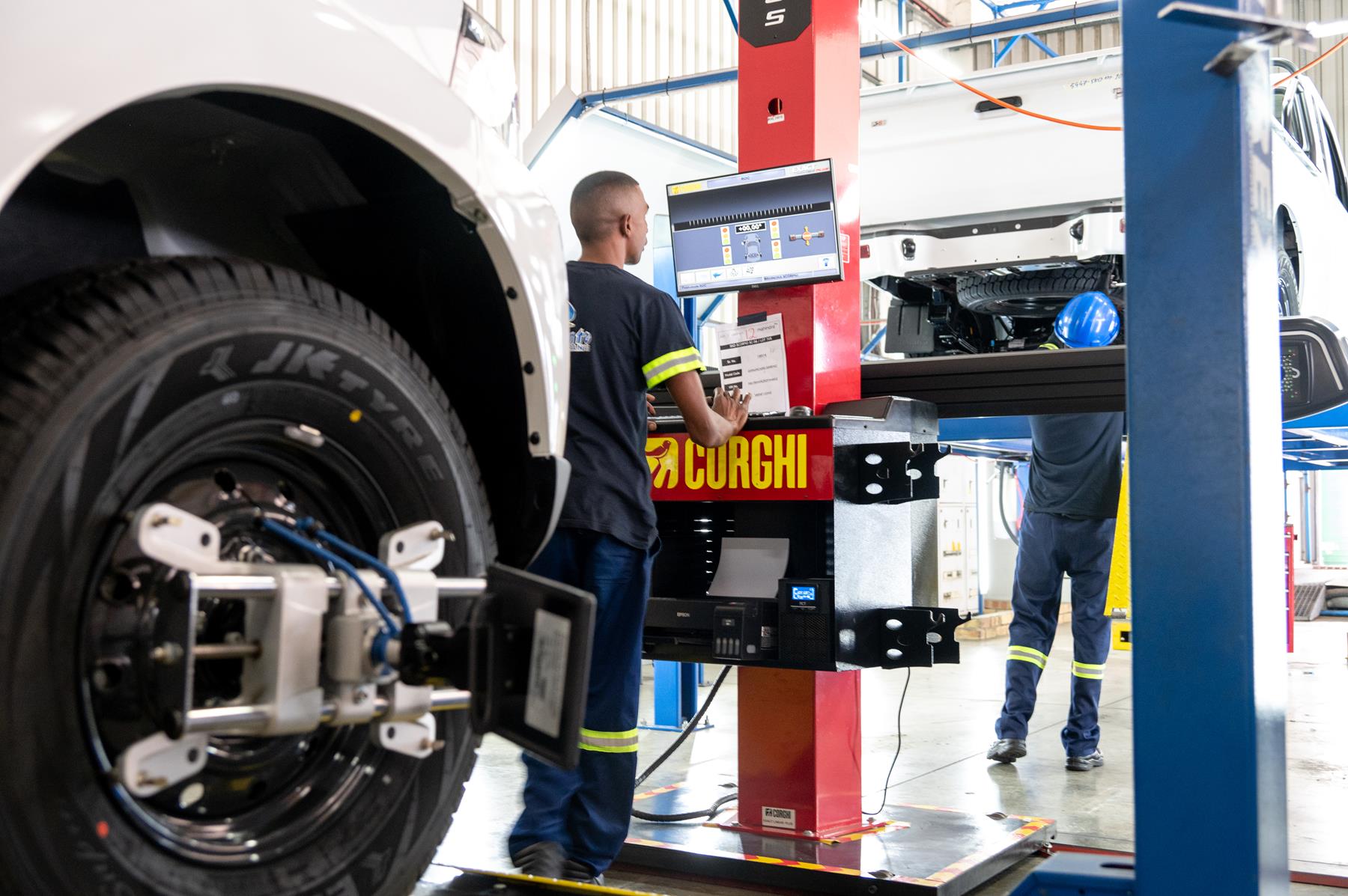 Checking accuracy on the Mahindra production line in Durban