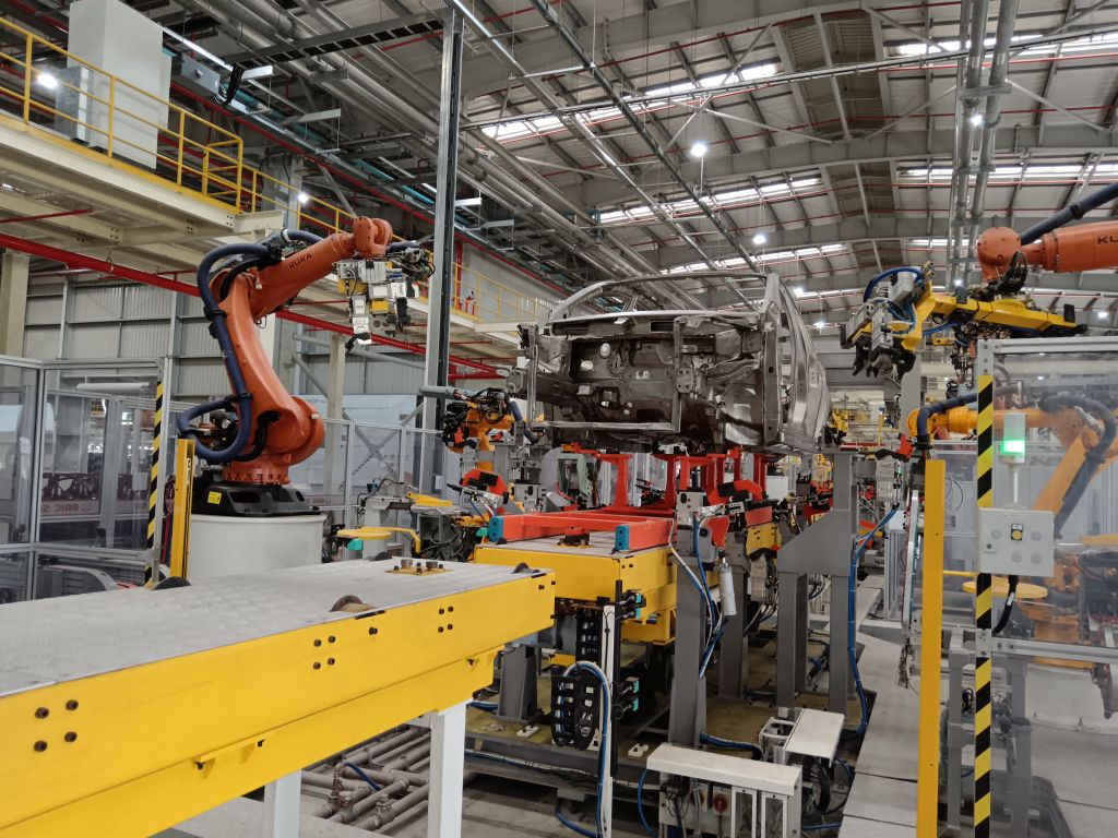 Robot assembly at the BAIC plant in Coega