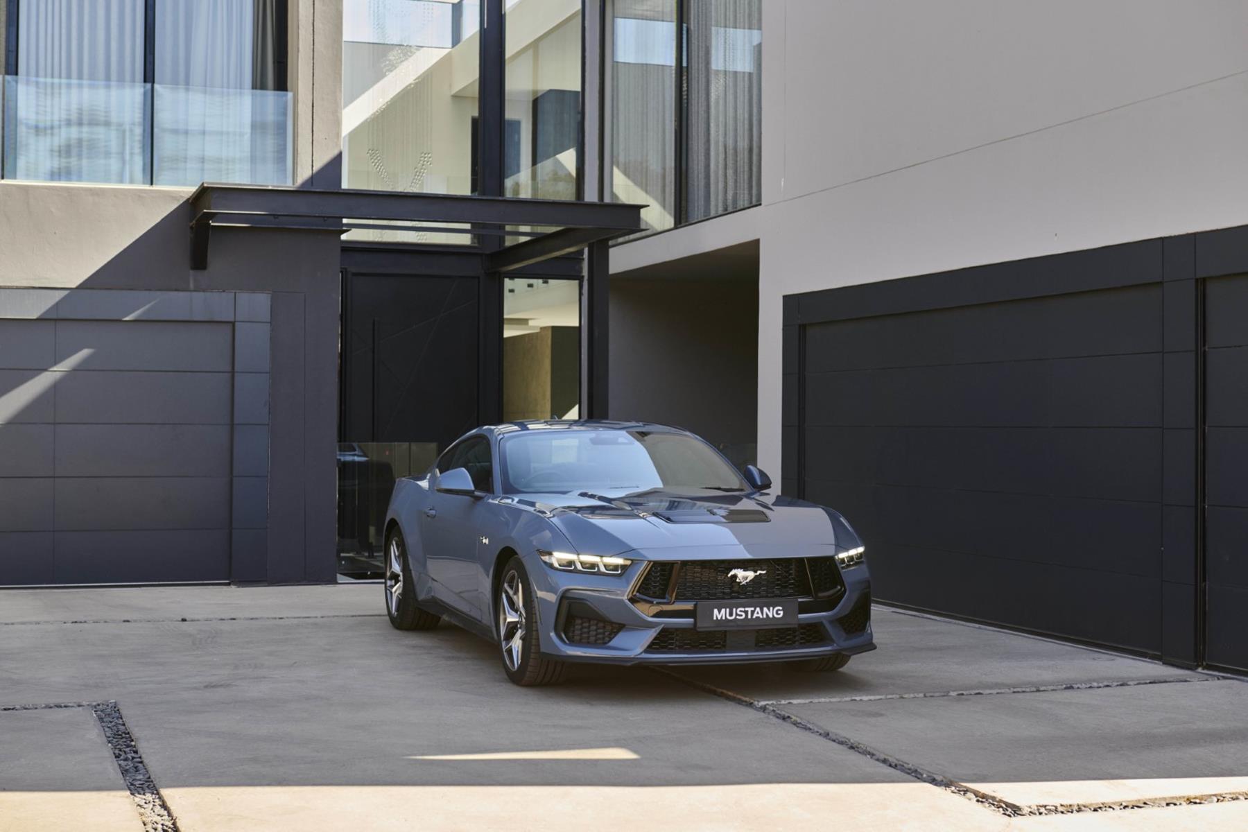 New Ford Mustang V8 from the front