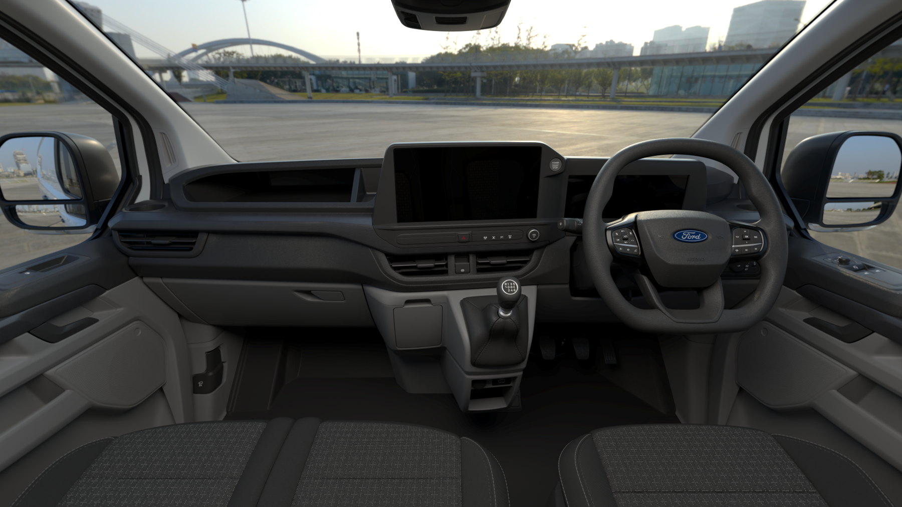 Interior view of the Ford Transit Custom