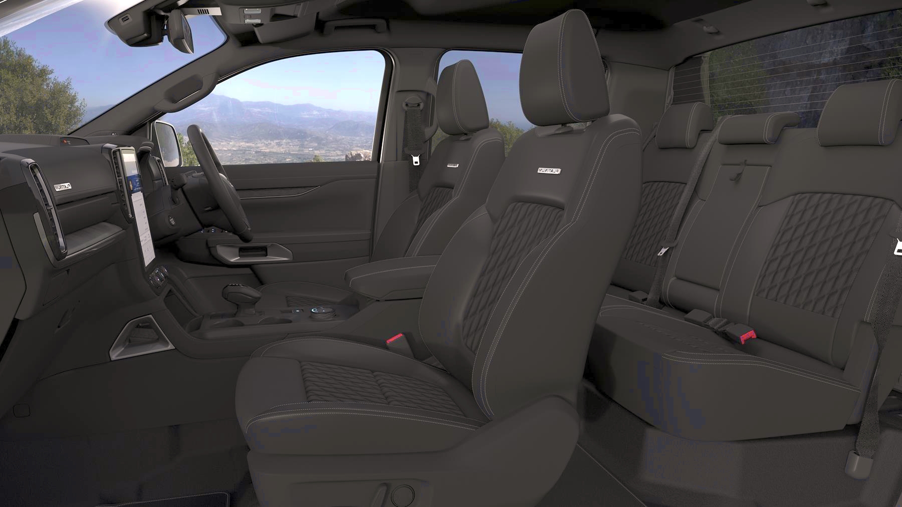 Ford Ranger Platinum interior