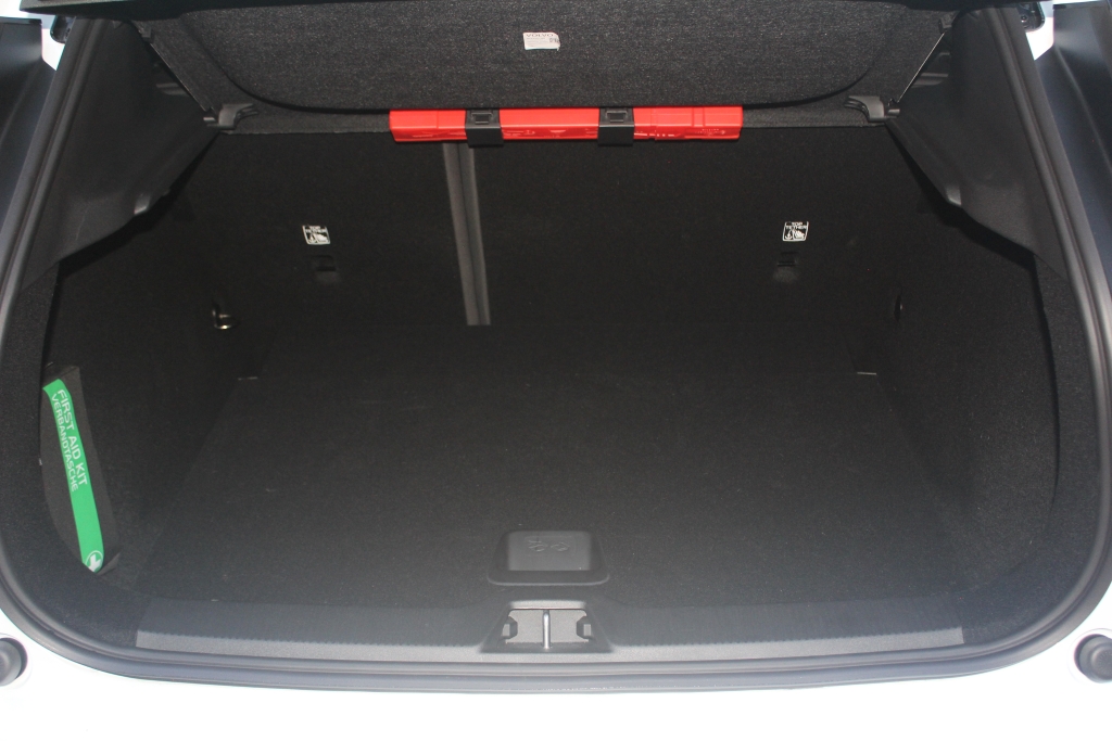 With 312 litres available behind the rear hatch, the Volvo EX30's cargo compartment is adequate but not generous.