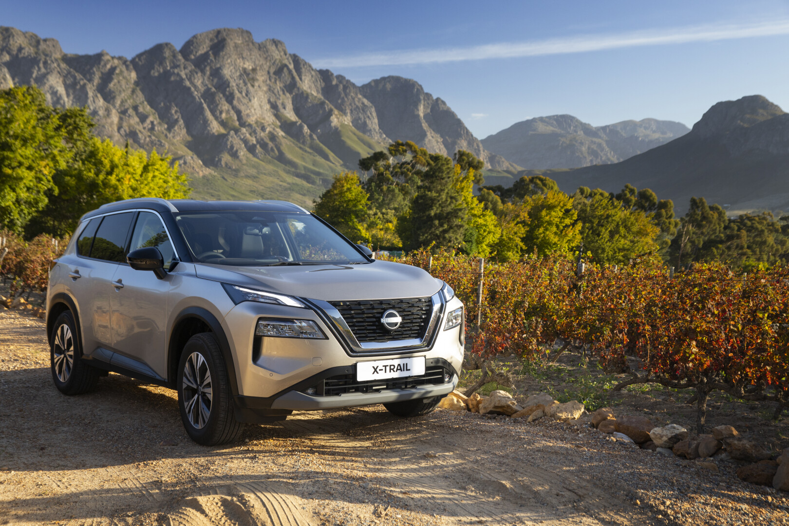 The Nissan X-Trail in the winelands