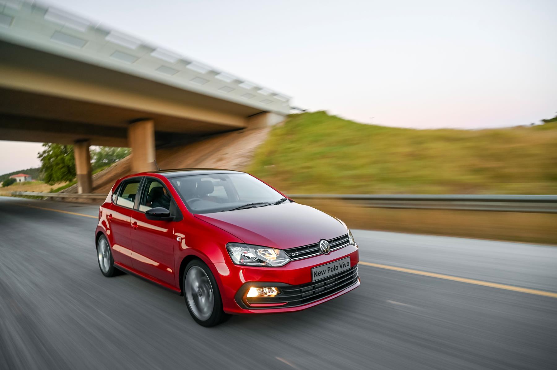 Upodated VW Polo Vivo on the road