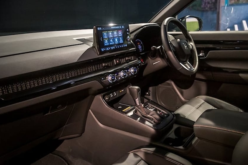 Interior view of the Honda CR-V