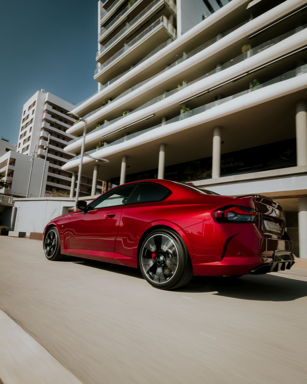 New BMW 2 Series Coupe rear three quarter