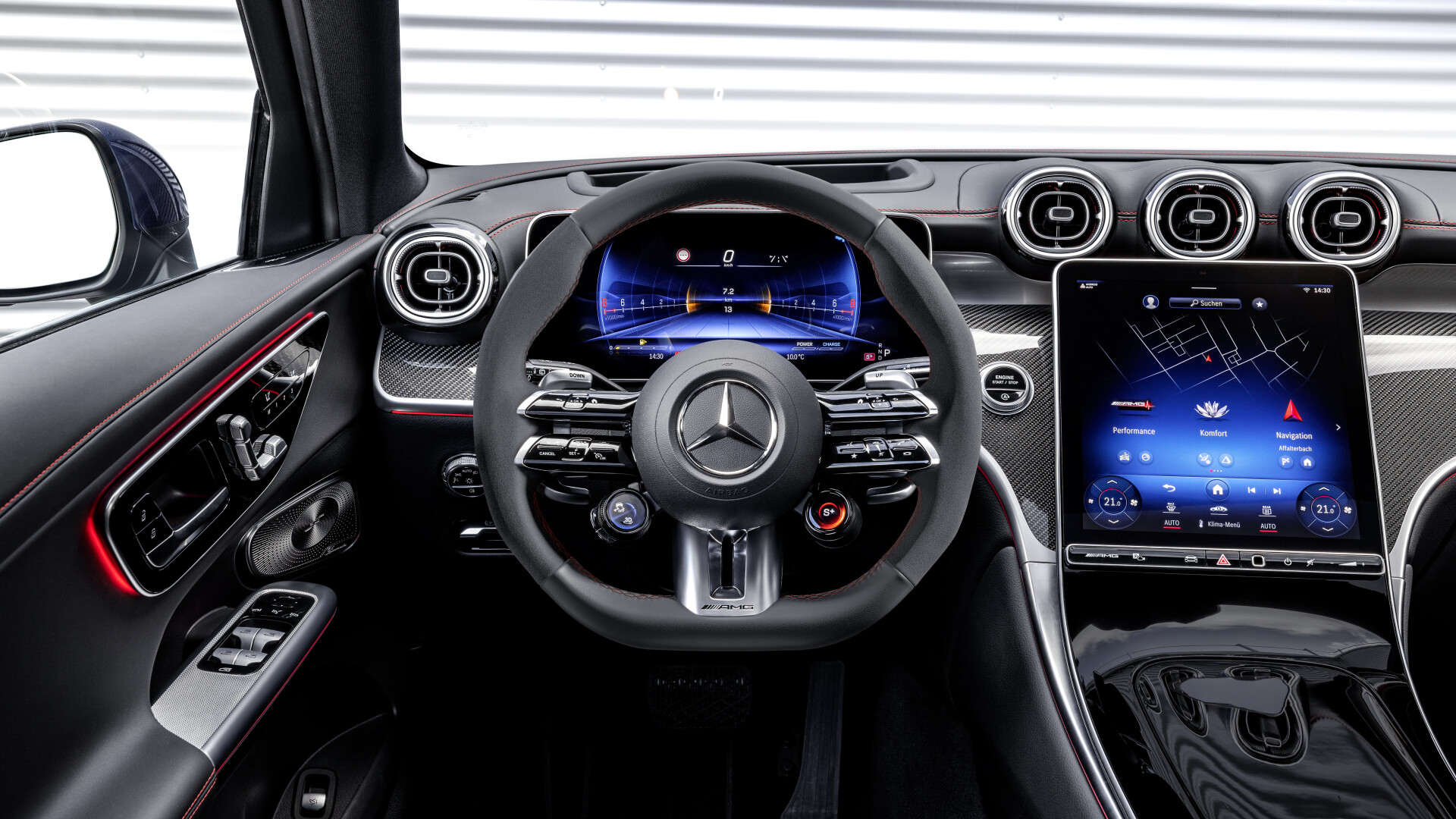 Mercedes-Benz GLC 63 driver cockpit view