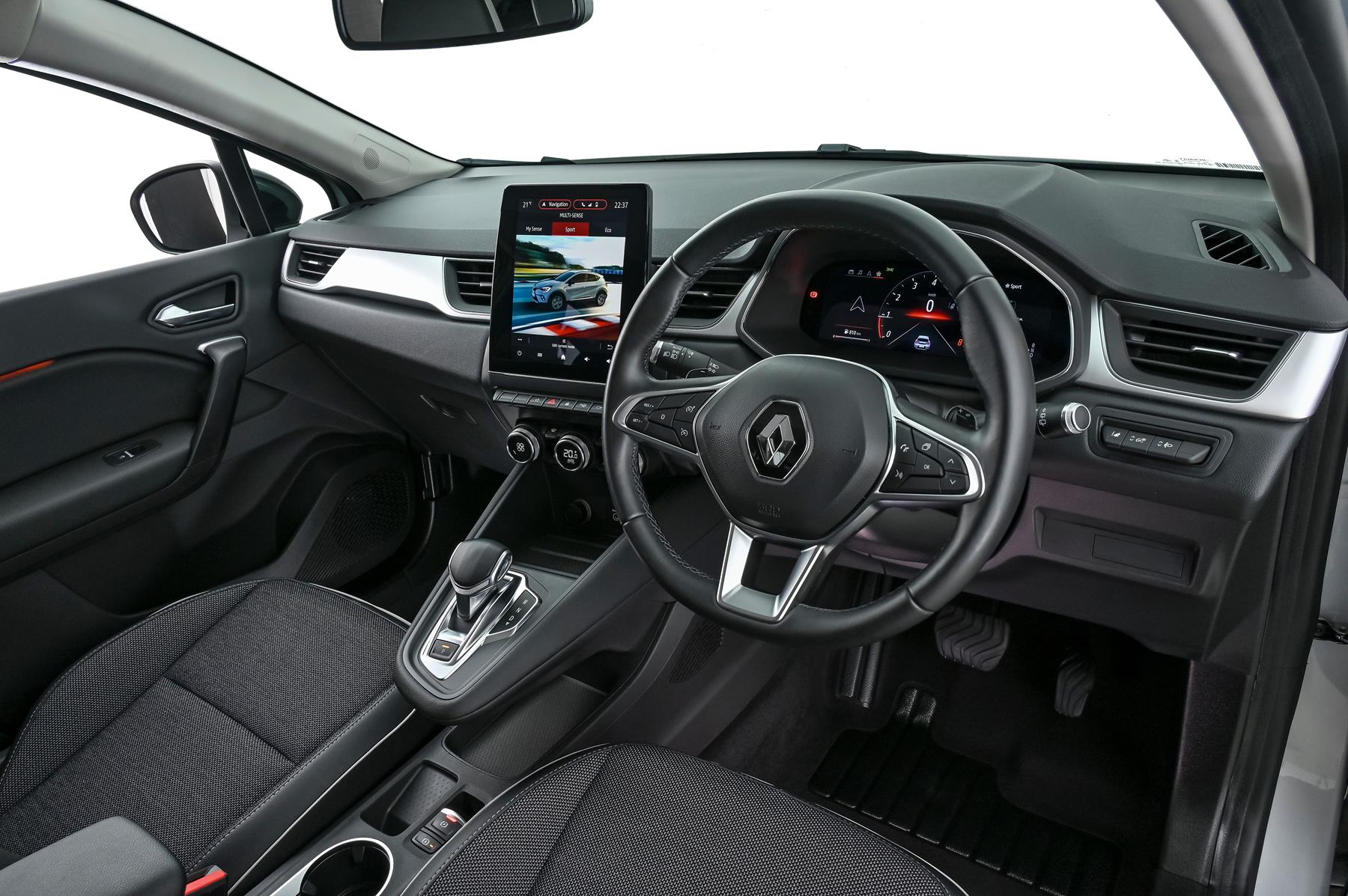 Interior view of the Renault Captur