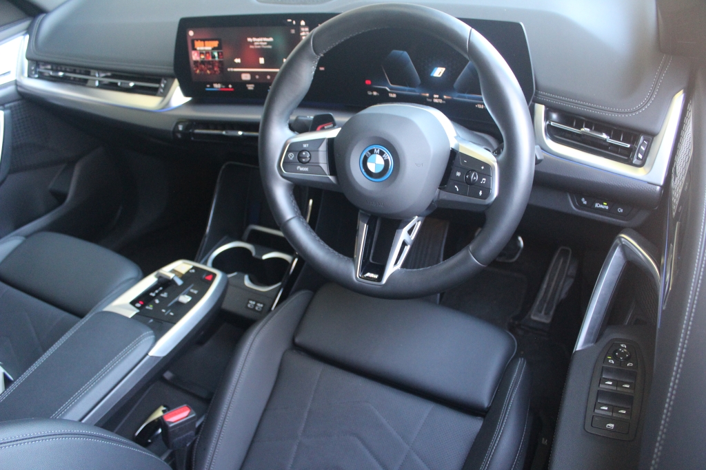 The BMW iX1's driver's pew is a comfortable place to spend time.