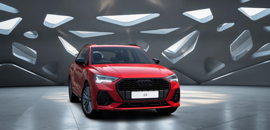 Hot red hatch in the Audi Q3