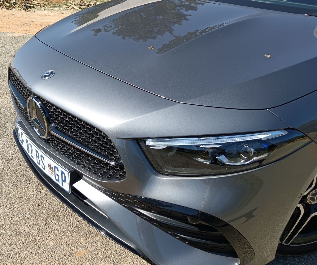 Nose view of the Mercedes-Benz A200d