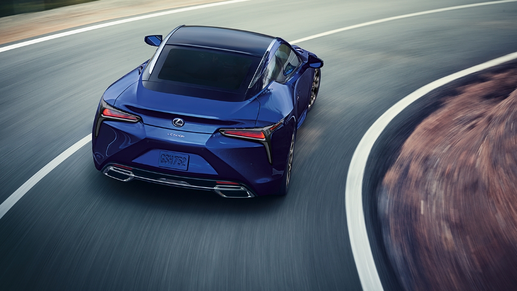 The rear of the 2024 Lexus LC