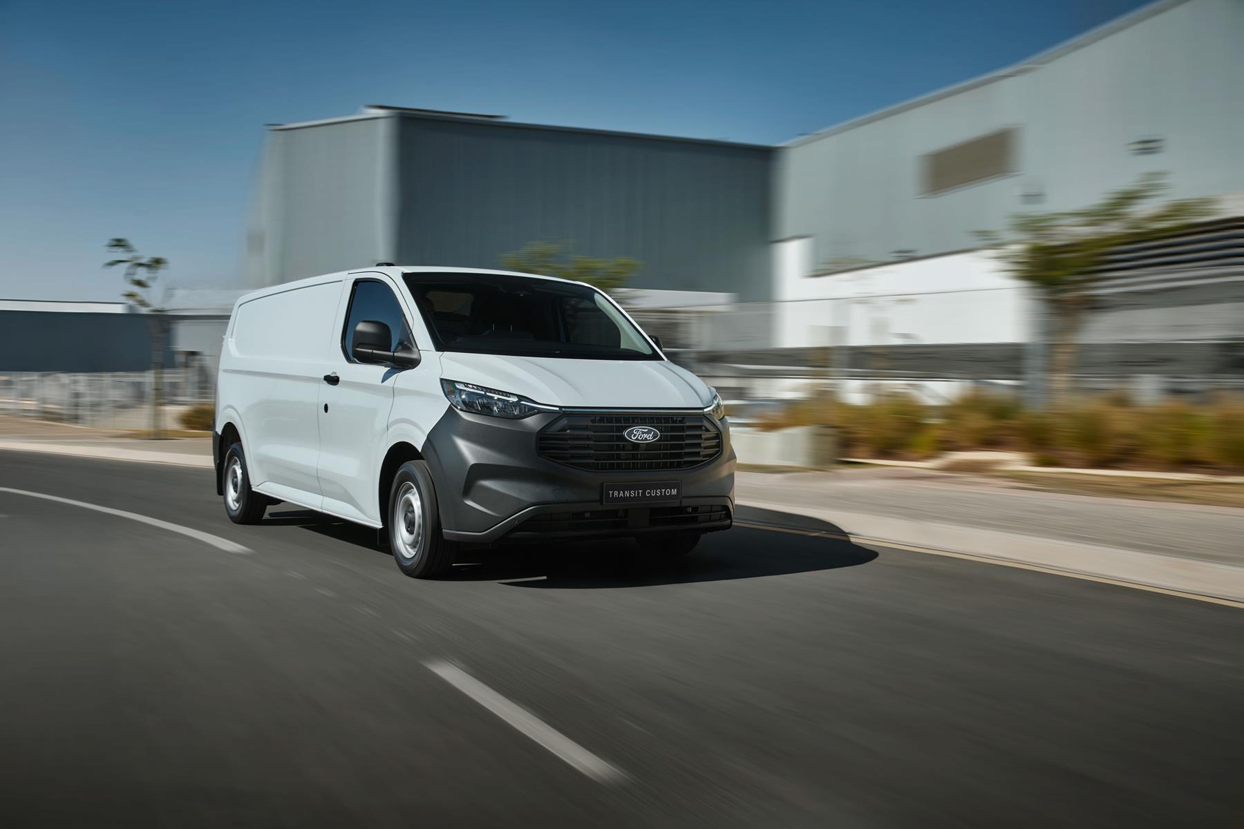 Ford Transit Custom on the road