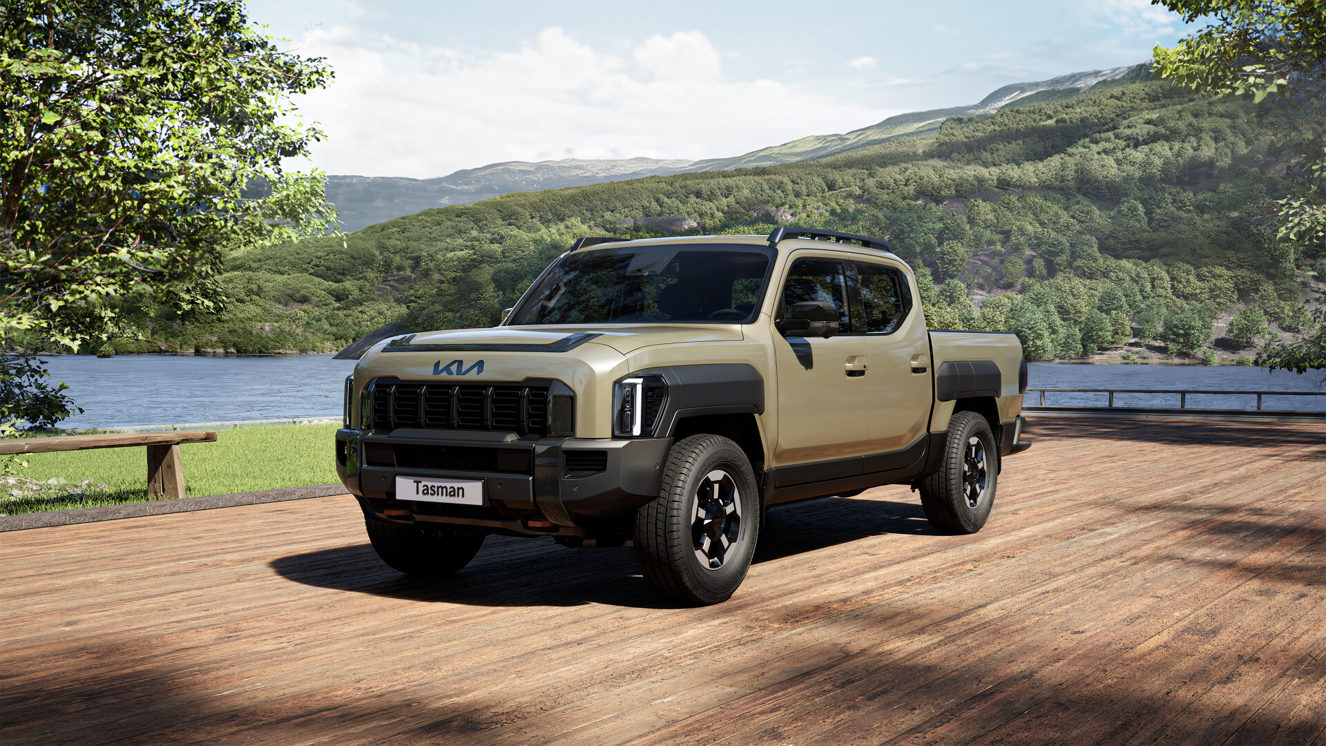 New Kia Tasman bakkie front view